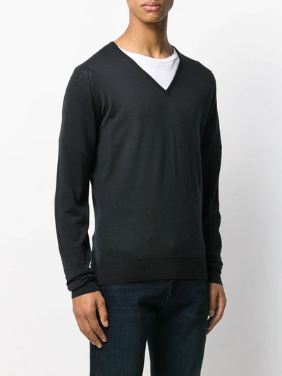 Shop John Smedley Blenheim Sweatshirt In Black