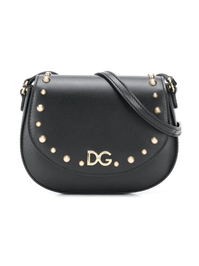 Shop Dolce & Gabbana Dg Logo Crossbody Bag In Black