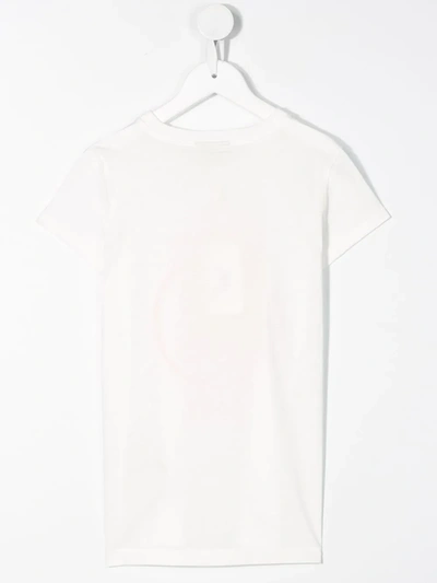 Shop Fendi Logo Printed T-shirt In White