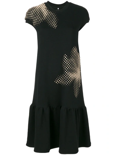Shop Ioana Ciolacu T-shirt Drop Waist Dress In Black