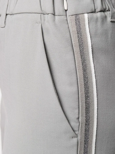 Shop Lorena Antoniazzi Straight-leg Trousers In Grey