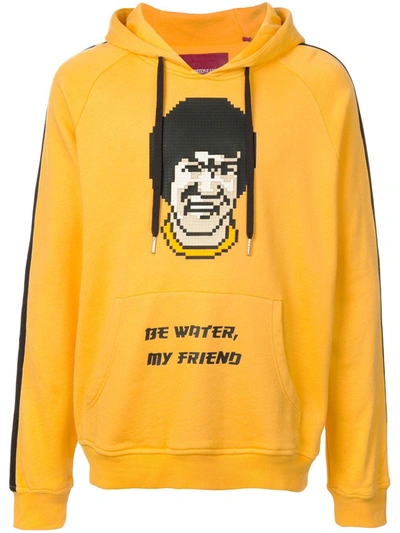 Shop Mostly Heard Rarely Seen 8-bit Be Water My Friend Hoodie In Yellow