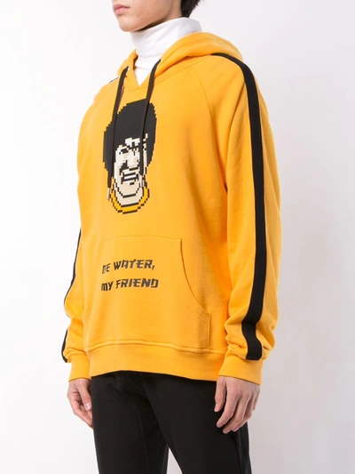 Shop Mostly Heard Rarely Seen 8-bit Be Water My Friend Hoodie In Yellow