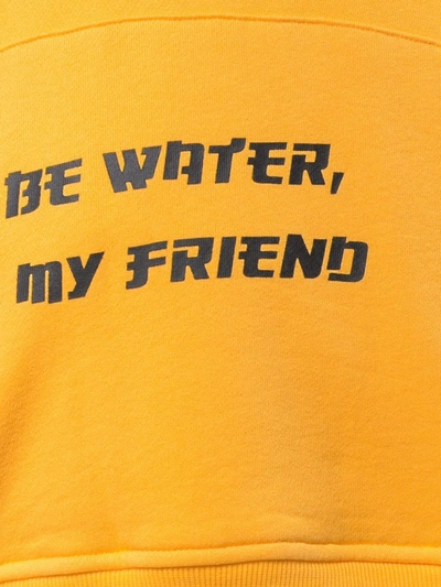Mostly Heard Rarely Seen 8-bit Be Water My Friend Hoodie In Yellow