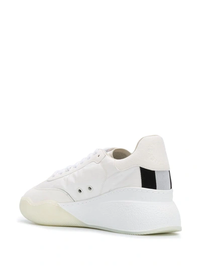 Shop Stella Mccartney Loop Lace-up Sneakers In White