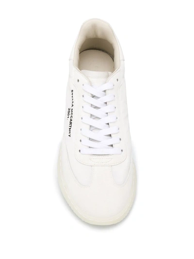 Shop Stella Mccartney Loop Lace-up Sneakers In White