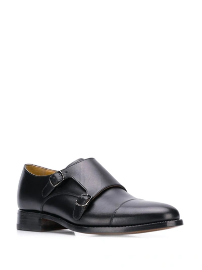 Scarosso Monk Strap Shoes In Black
