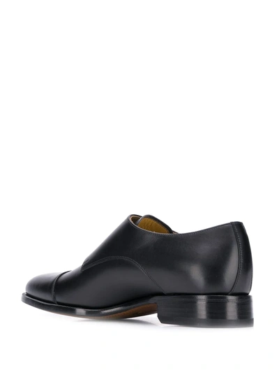 Scarosso Monk Strap Shoes In Black