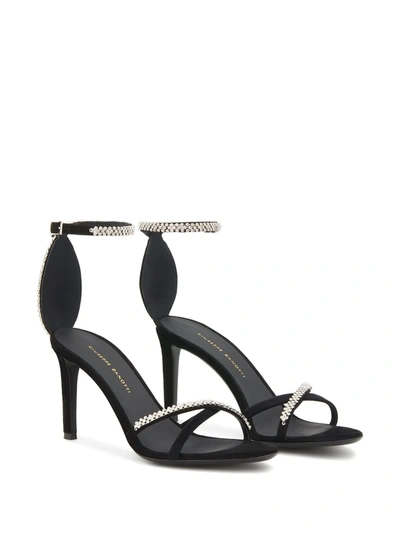 Shop Giuseppe Zanotti Miria 85mm Embellished Sandals In Black