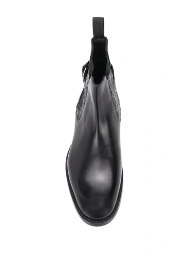 Shop Etro Buckle-embellished Chelsea Boots In Black
