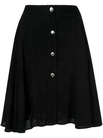 Shop Giambattista Valli Button-up Midi Skirt In Black