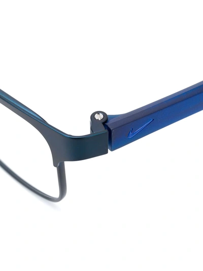 Shop Nike 8130 Satin Glasses In Blue