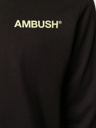 Shop Ambush Gradient Long Hoodie In Black