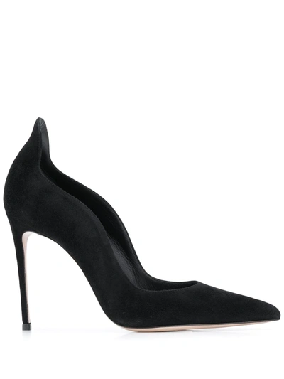 Shop Le Silla Sculpted Pointed Pumps In Black