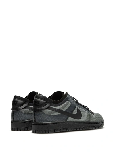 Shop Nike X Comme Des Garçons Dunk Low "black Clear" Sneakers In Grey