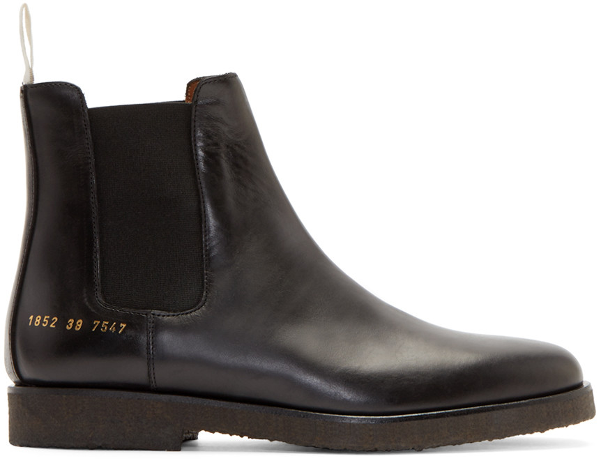 common projects leather chelsea boot