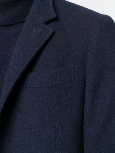 BRUNELLO CUCINELLI 单排扣西装夹克 - 蓝色