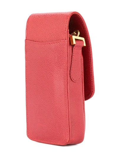 Pre-owned Chanel Vintage Chain Shoulder Phone Case - 红色 In Red