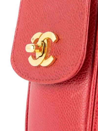 Pre-owned Chanel Vintage Chain Shoulder Phone Case - 红色 In Red