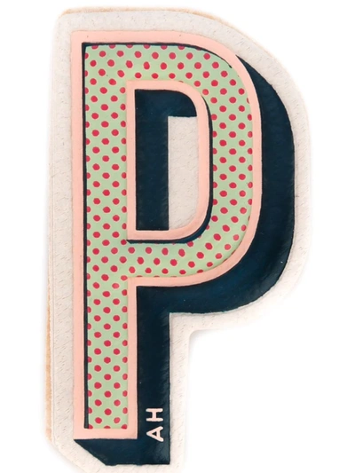 Shop Anya Hindmarch 'p' Sticker In Multicolour