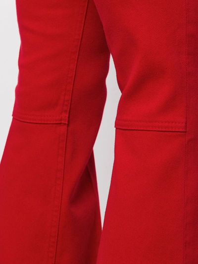Shop N°21 Bootcut Trousers In Red