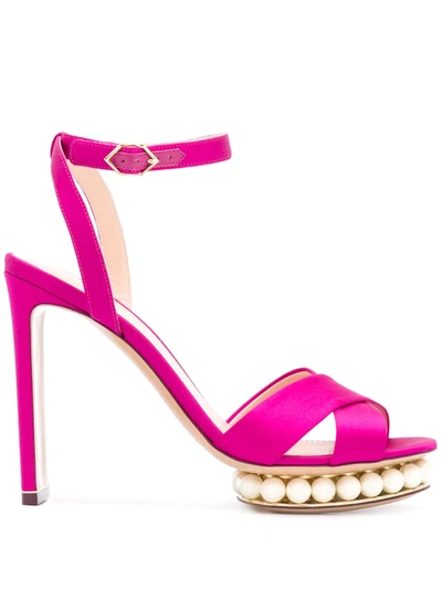 Shop Nicholas Kirkwood Casati Platform Sandals In Pink