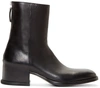 GIVENCHY Black Leather Paco Ankle Boots