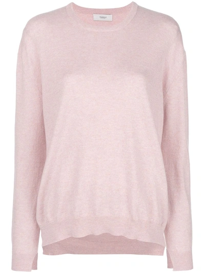 Shop Pringle Of Scotland Classic Long-sleeve Sweater In Pink