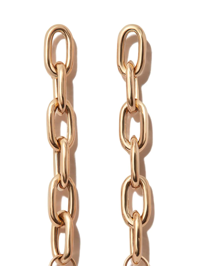 Shop Zoë Chicco 14kt Yellow Gold Chain-link Huggie Earring