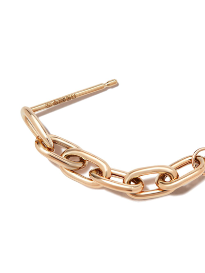 Shop Zoë Chicco 14kt Yellow Gold Chain-link Huggie Earring