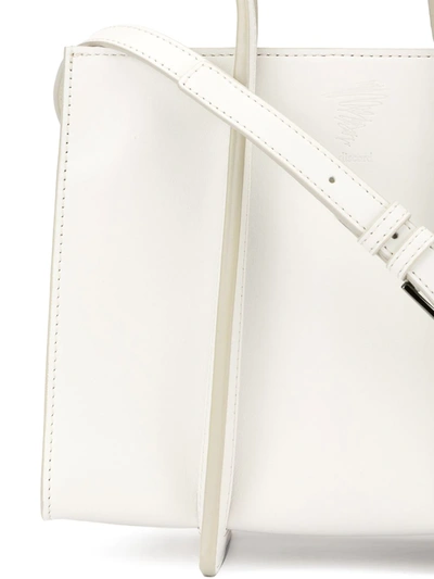 Shop Discord Yohji Yamamoto Aerial Mini Tote Bag In White