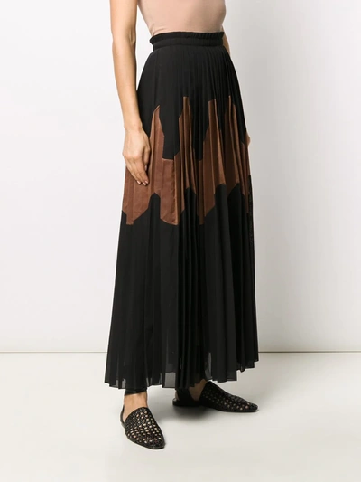 Shop Jil Sander Malindy Pleated Skirt In Black