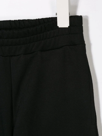 Shop Balmain Logo Print Track Pants In Black