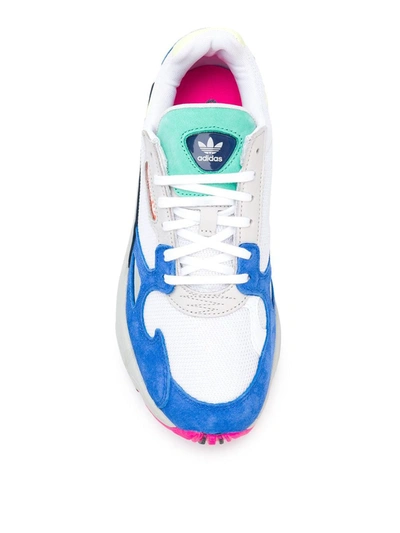 Shop Adidas Originals Falcon "cloud White/blue" Sneakers