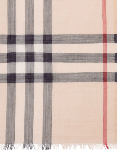 Shop Burberry Oversized Vintage Check Scarf In Neutrals