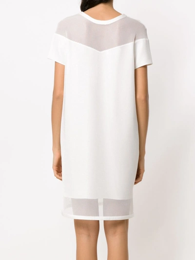 Shop Gloria Coelho Armadura Shift Dress In White