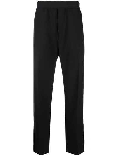 Shop Oamc Mid-rise Straight Trousers In Black