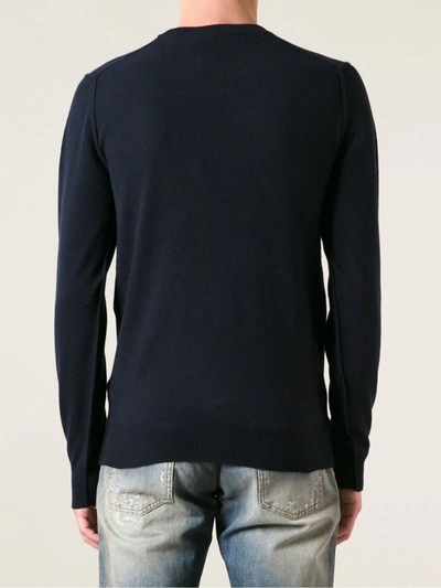 Shop Dolce & Gabbana Crew Neck Sweater In Blue