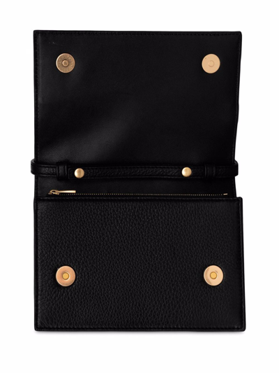 Shop Yu Mei Suki Leather Clutch Bag In 黑色
