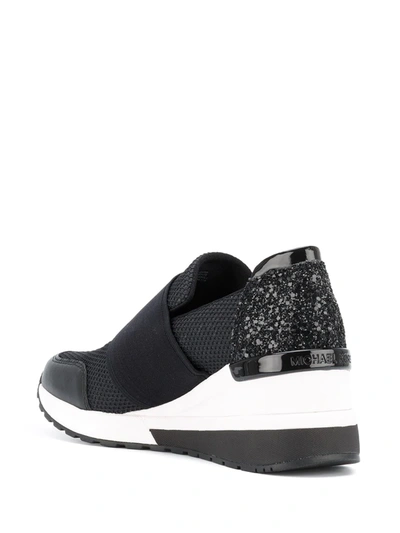 Shop Michael Michael Kors Felix Slip-on Sneakers In Black