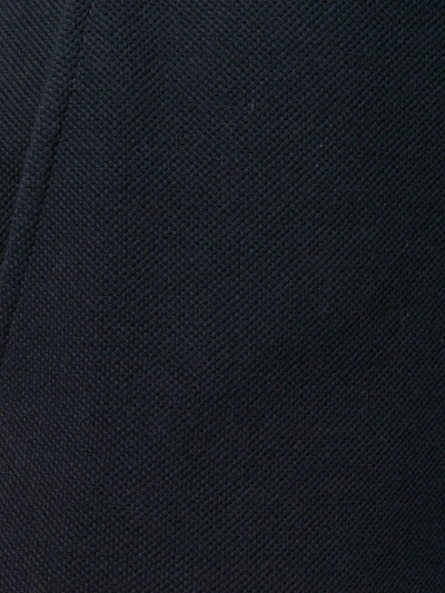 Shop Thom Browne Stripe-detail Piqué-weave Shorts In 415 Navy