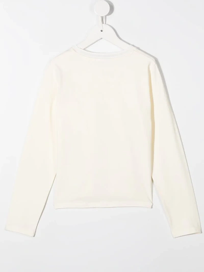 Moncler Logo-patch Sweatshirt In Neutrals
