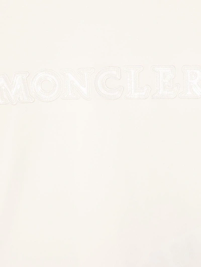 Moncler Logo-patch Sweatshirt In Neutrals