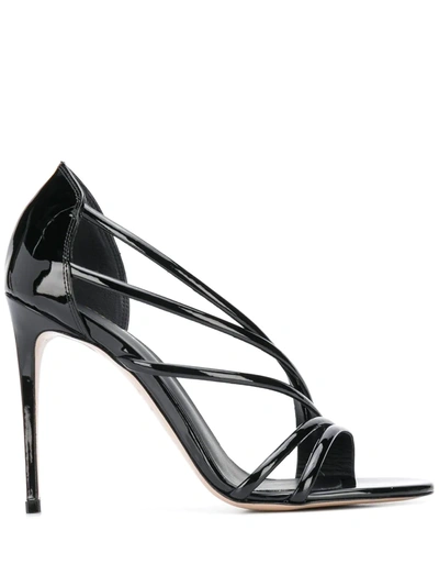 Shop Le Silla Strappy 110mm Heel Sandals In Black