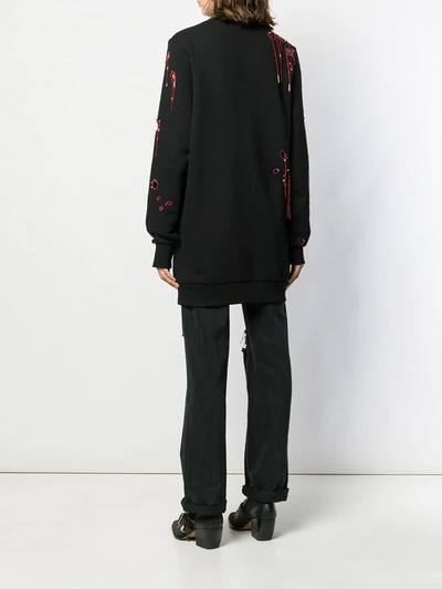 Shop Faith Connexion Chain-embellished Jumper In Black