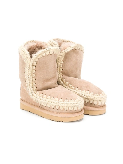 Shop Mou Eskimo Boots In Neutrals