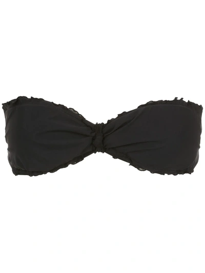 Shop Amir Slama Sleeveless Bikini Top In Black