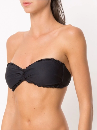 Shop Amir Slama Sleeveless Bikini Top In Black