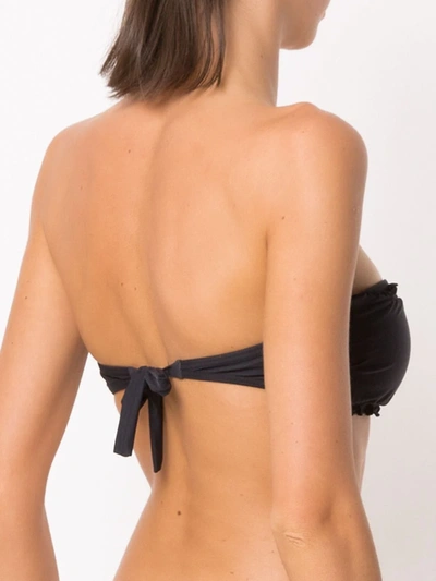 Shop Amir Slama Sleeveless Bikini Top In Black