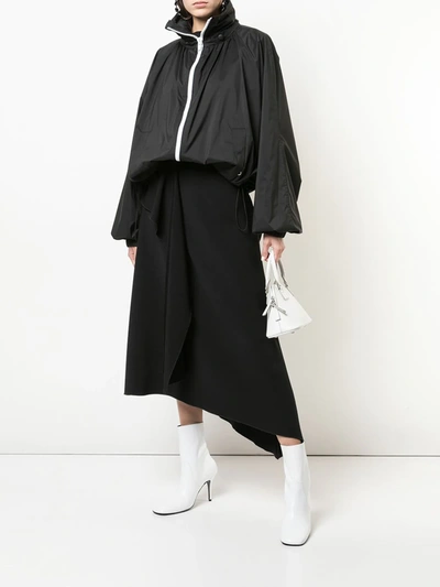 Givenchy Zip-front Hooded Wind-resistant Jacket In Black